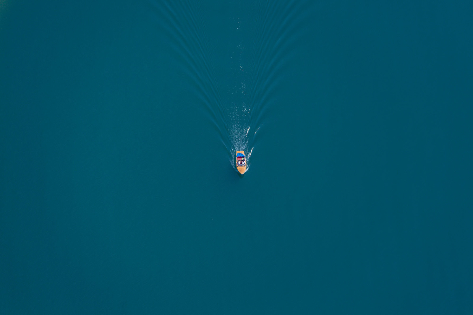 lake, men, motorboat