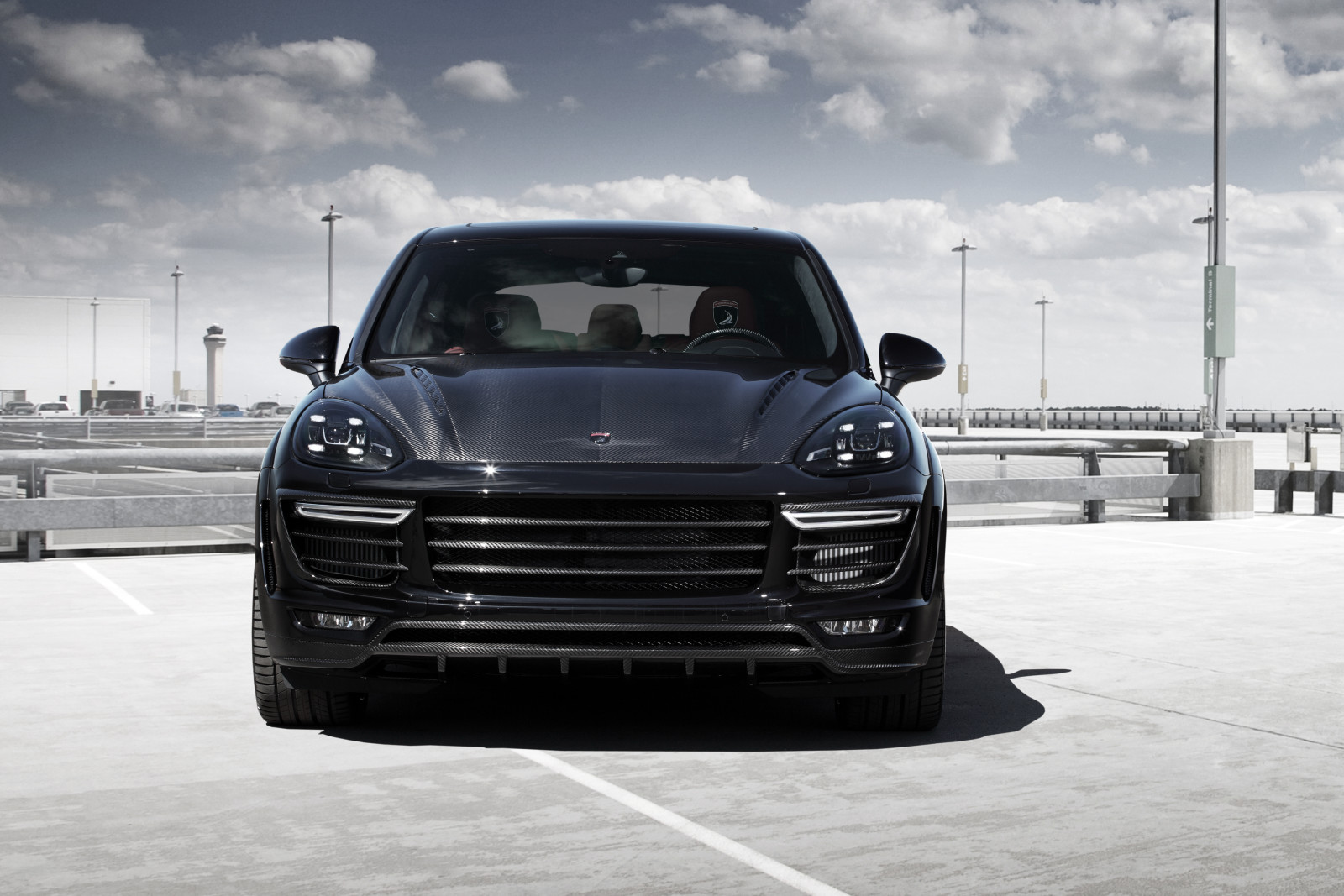 ansikt, svart, Porsche, Ball ons, Cayenne, 2015