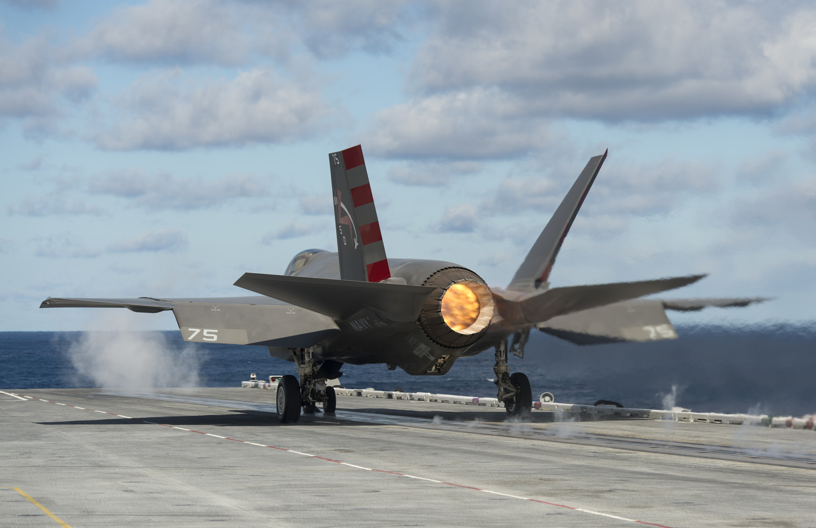 hav, Fighter, stigningen, Bombefly, dæk, F-35C