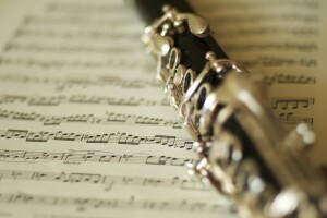 clarinet, musical notes, notes