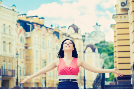 emotions, Freedom, girl, street, the city