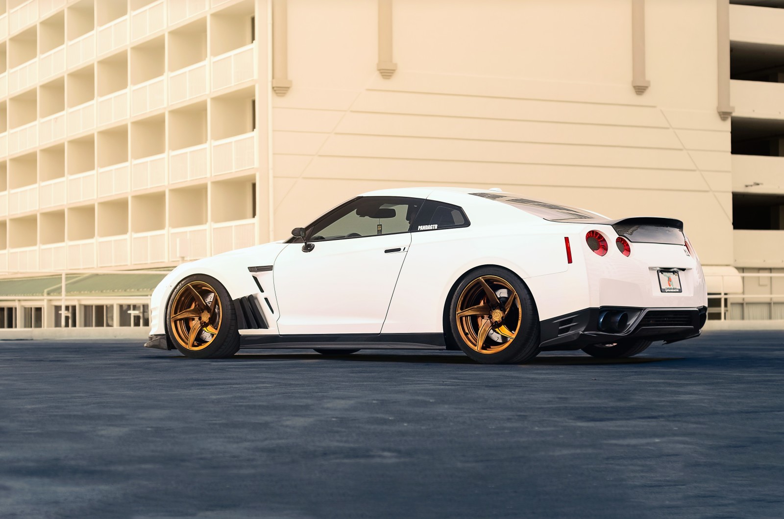 carro, branco, Nissan, GT-R, esporte, poder, R35, Traseira