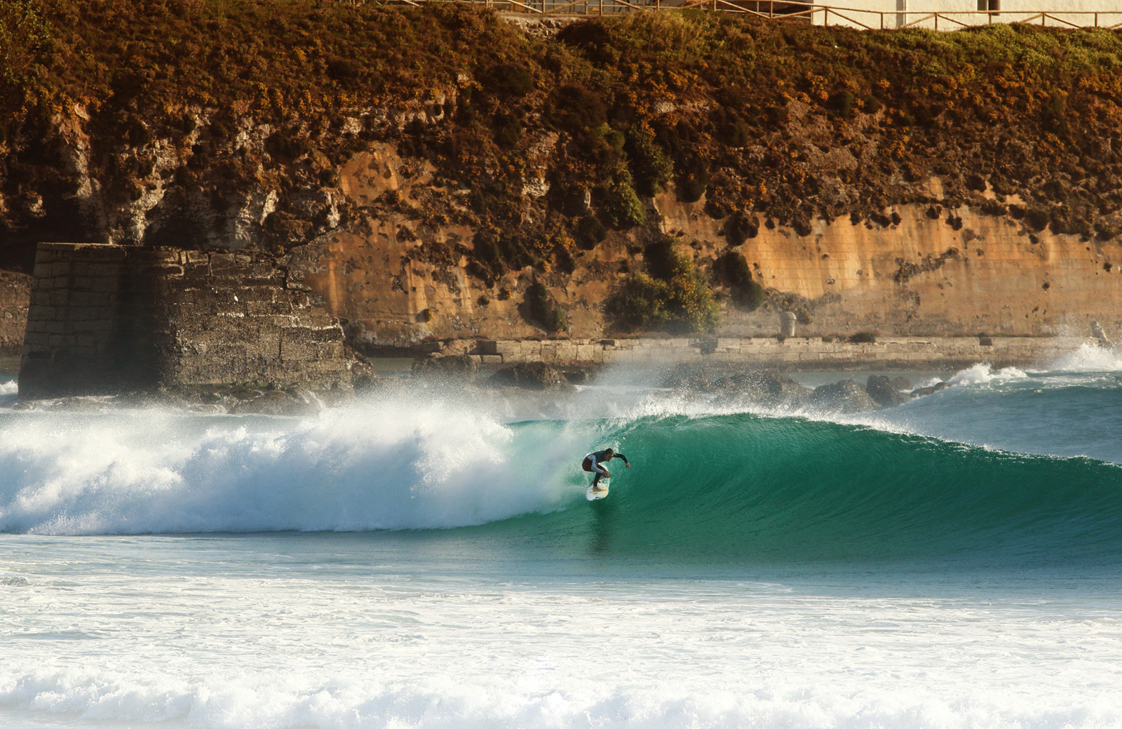 mare, onda, roccia, fare surf, surfer, tavola da surf