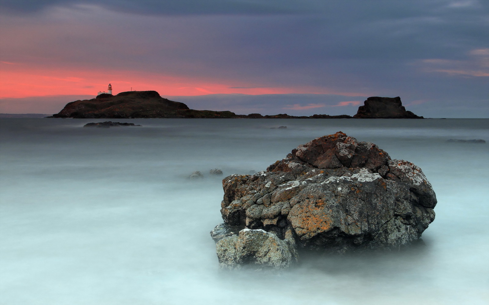 gün batımı, peyzaj, deniz, deniz feneri