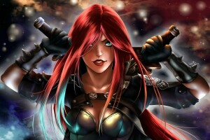 art, Katarina, League of Legends, lol