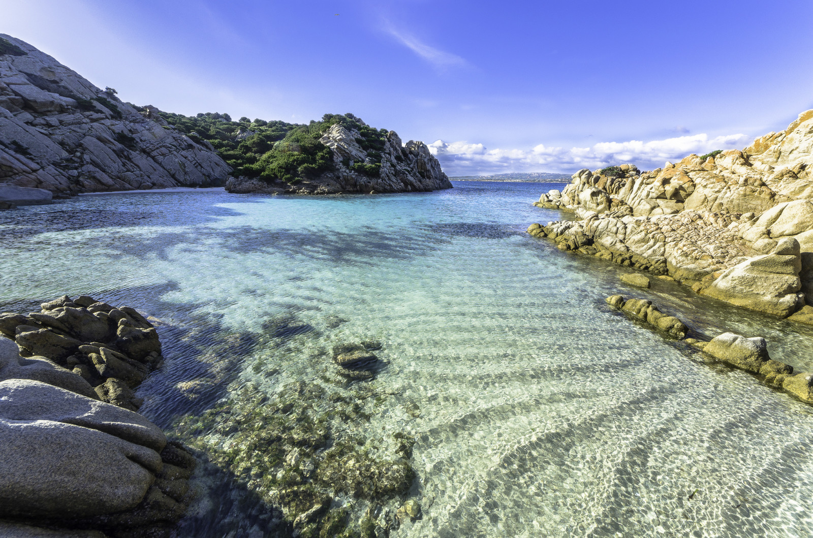 summer, sea, water, rocks, sand