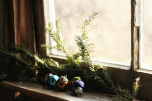 holiday, toys, window