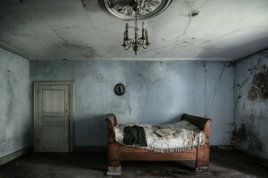 bed, kamer, venster