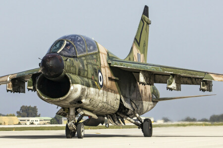 A-7A, saldırı, kabin, Corsair II, havaalanı