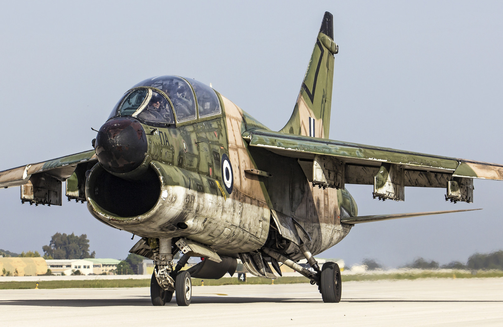 Hyökkäys, hytti, lentokenttä, A-7A, Corsair II