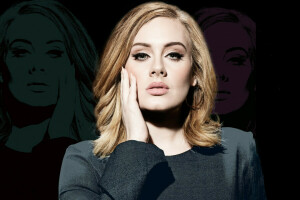 Adele, retrato, cantor