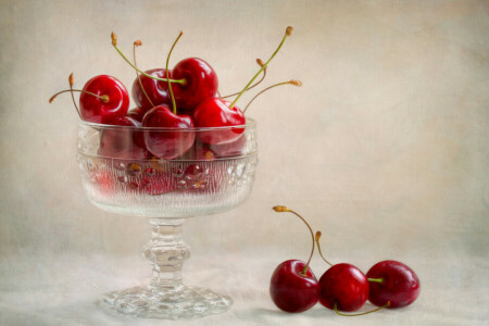 berries, Cherry, vase