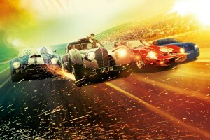 Hintergrund, Autos, Blendung, Autobahn, Overdrive, Poster, Rennen, Scott Eastwood