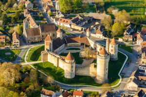 Blandy-Les-Tours, kasteel, Kasteel, Frankrijk, huis, landschap, toren, muur