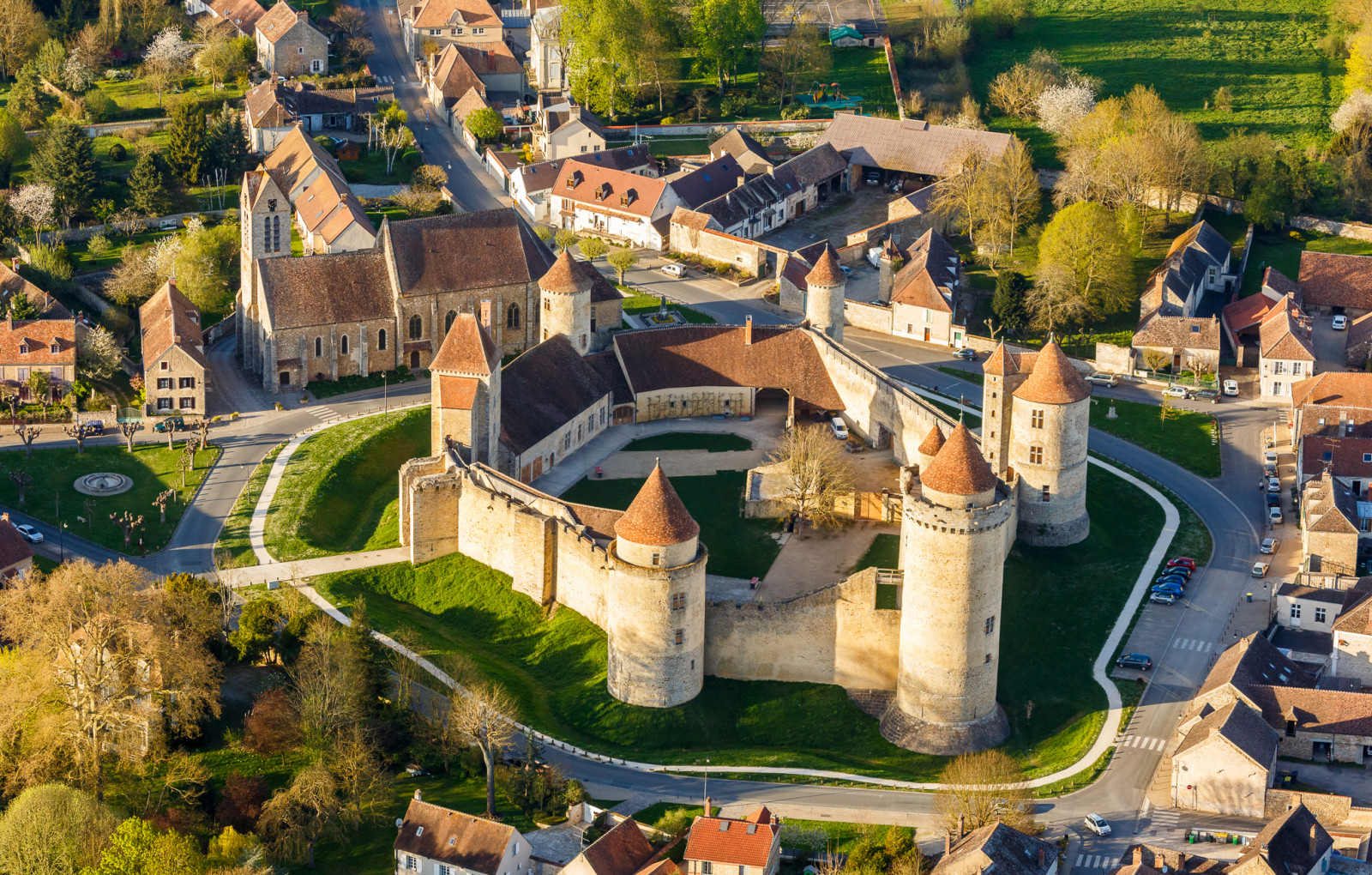 væg, landskab, Frankrig, hjem, slot, tårn, Chateau, Blandy-Les-Tours