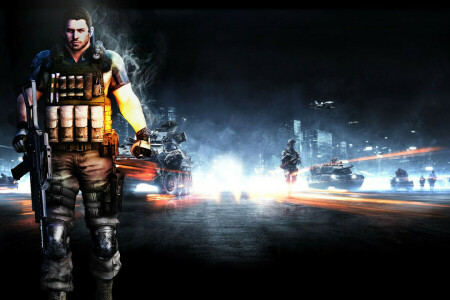 Chris Redfield, Machine, weapons