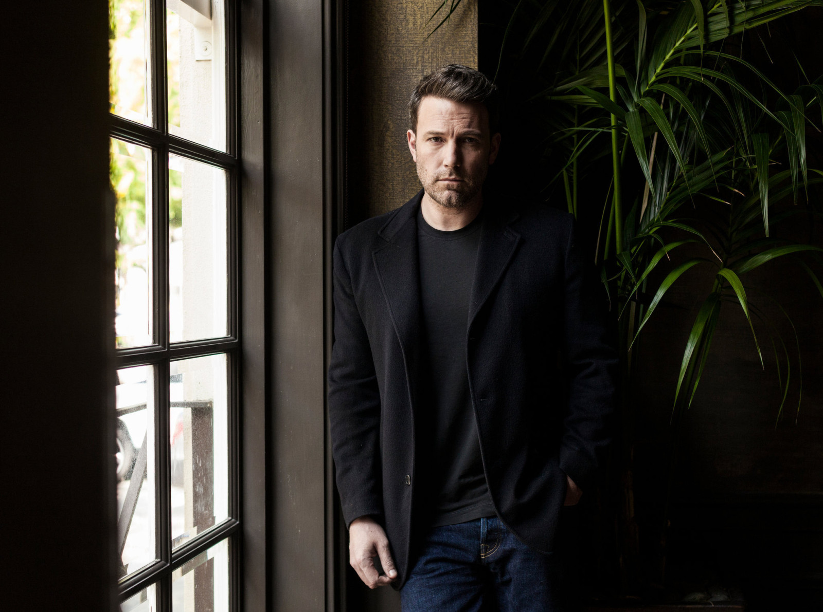 jeans, actor, jacket, photoshoot, Ben Affleck, NY Times, Emily Berl