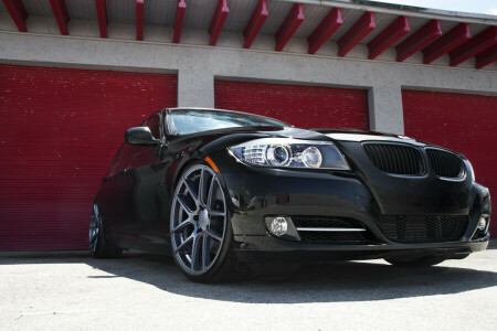 black, BMW, E90, The 3 series