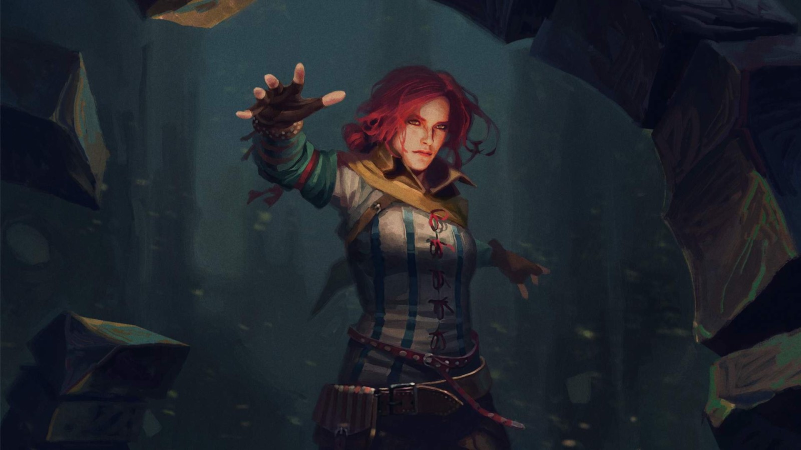 taide, taika-, CD PROJEKT PUNAINEN, noita, Witcher, Triss Merigold, Telekinesis, lumous