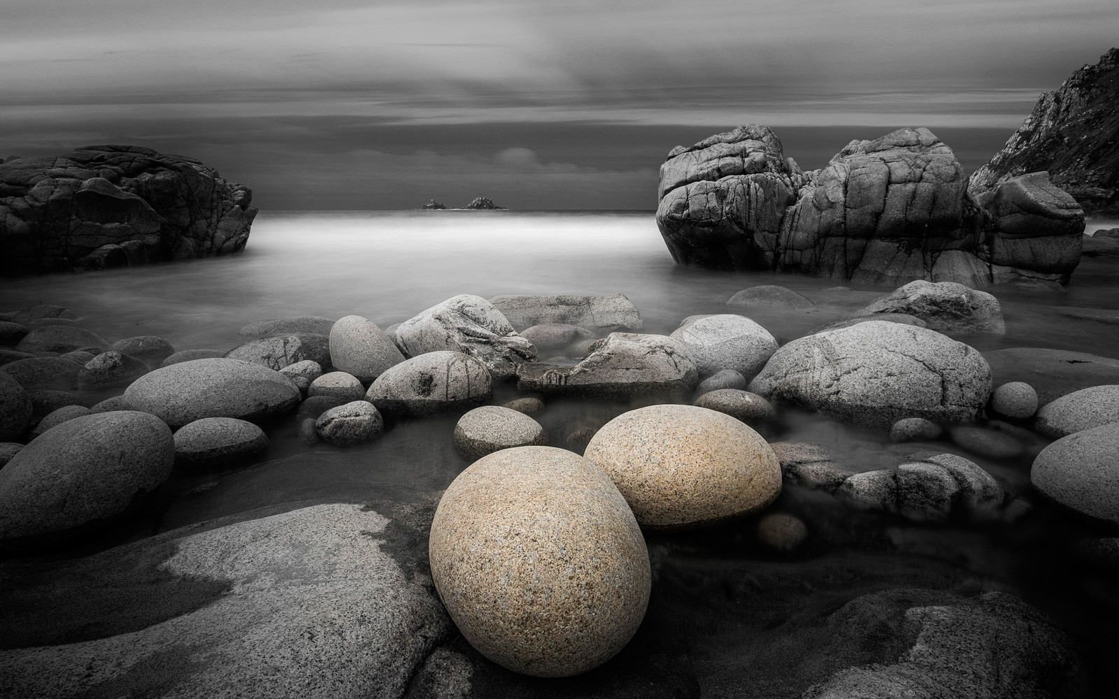 der Himmel, Steine, Meer, Wolken, Felsen