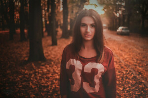 Andrew Krymowski, autumn, BEAUTY, face, foliage, lips, look, photographer