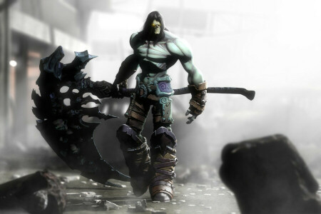 Darksiders, death, grim reaper, Reaper, ruins, the city