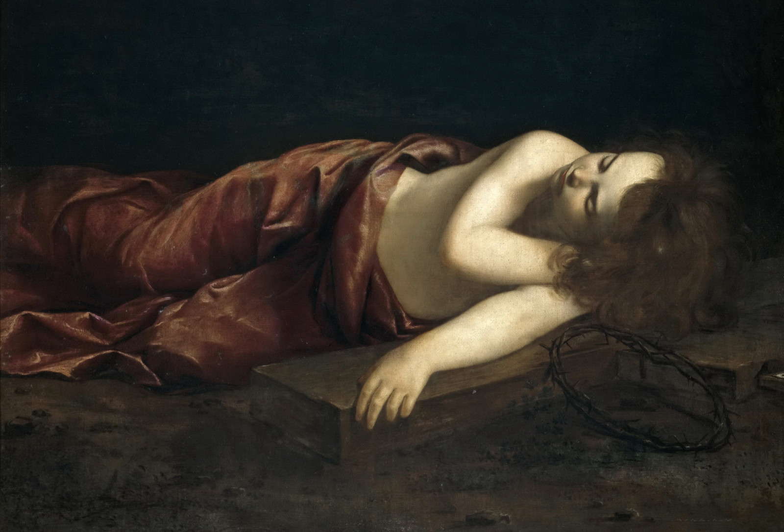 cenário, história, religião, Mitologia, Orazio Gentileschi, Dormir Jesus Jovem