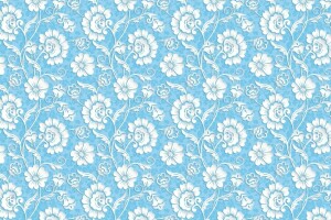 blue, flowers, pattern, the volume