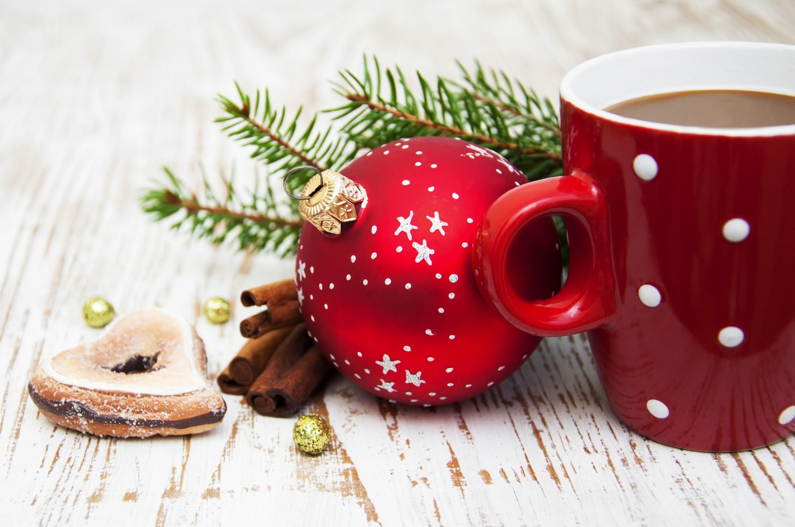 Natale, decorazione, inverno, vacanza, buon Natale, bicchieri, palla, Tazza