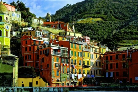 construção, Cinque Terre, Itália, Ligúria, Vernazza