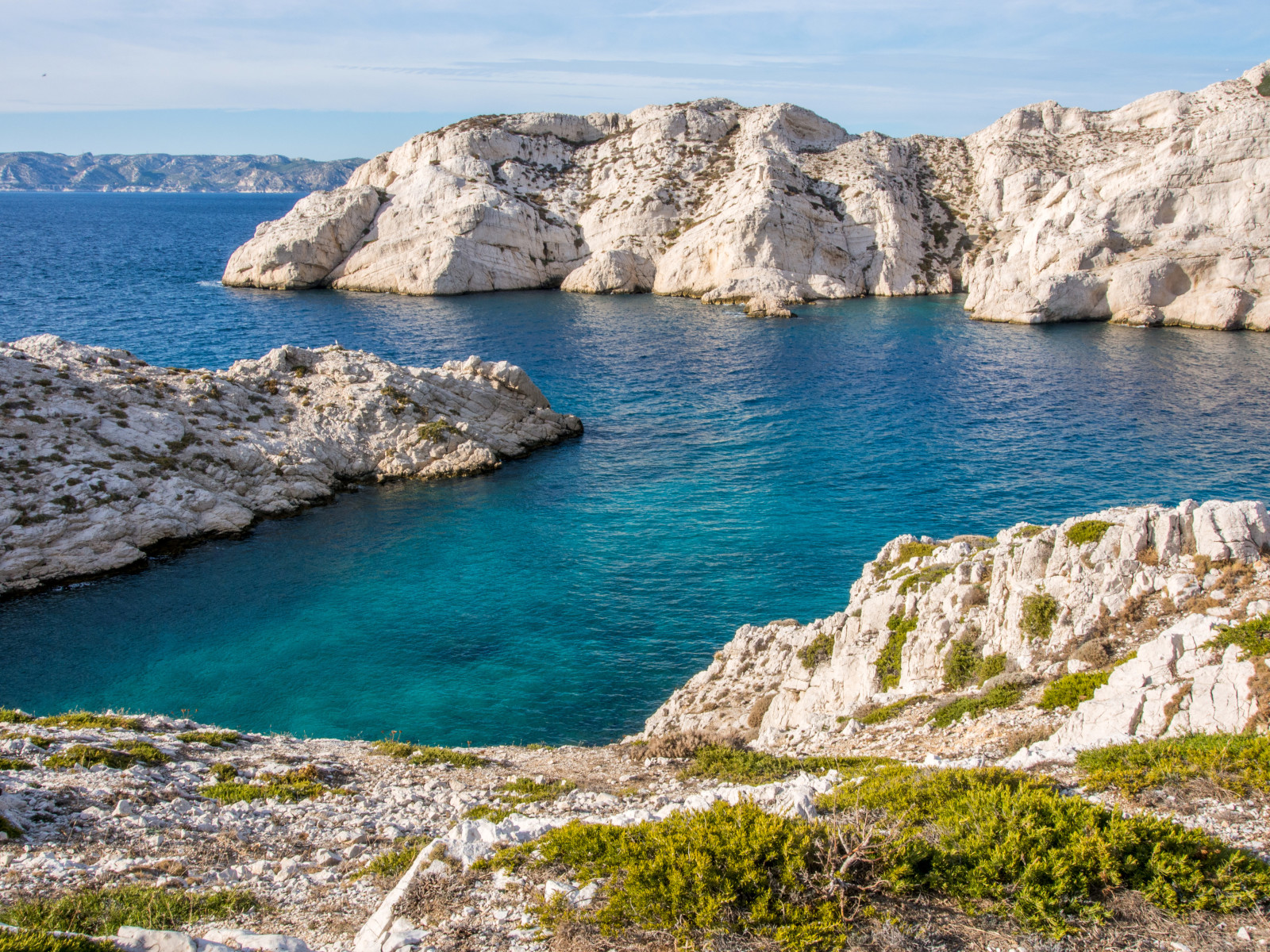 stones, sea, France, rocks, coast, Marseille