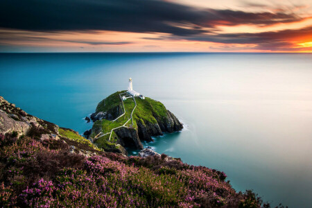 Fyrtårn, Det irske hav, Wales