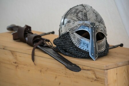 casque, épée, Vikings