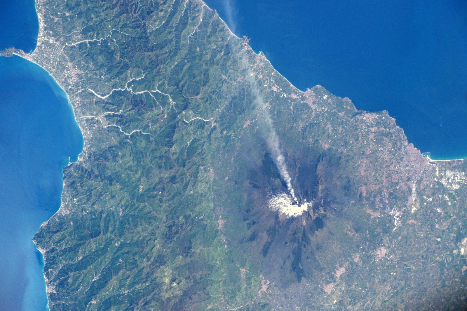 Italië, ruimte, Sicilië, vulkaan, Etna