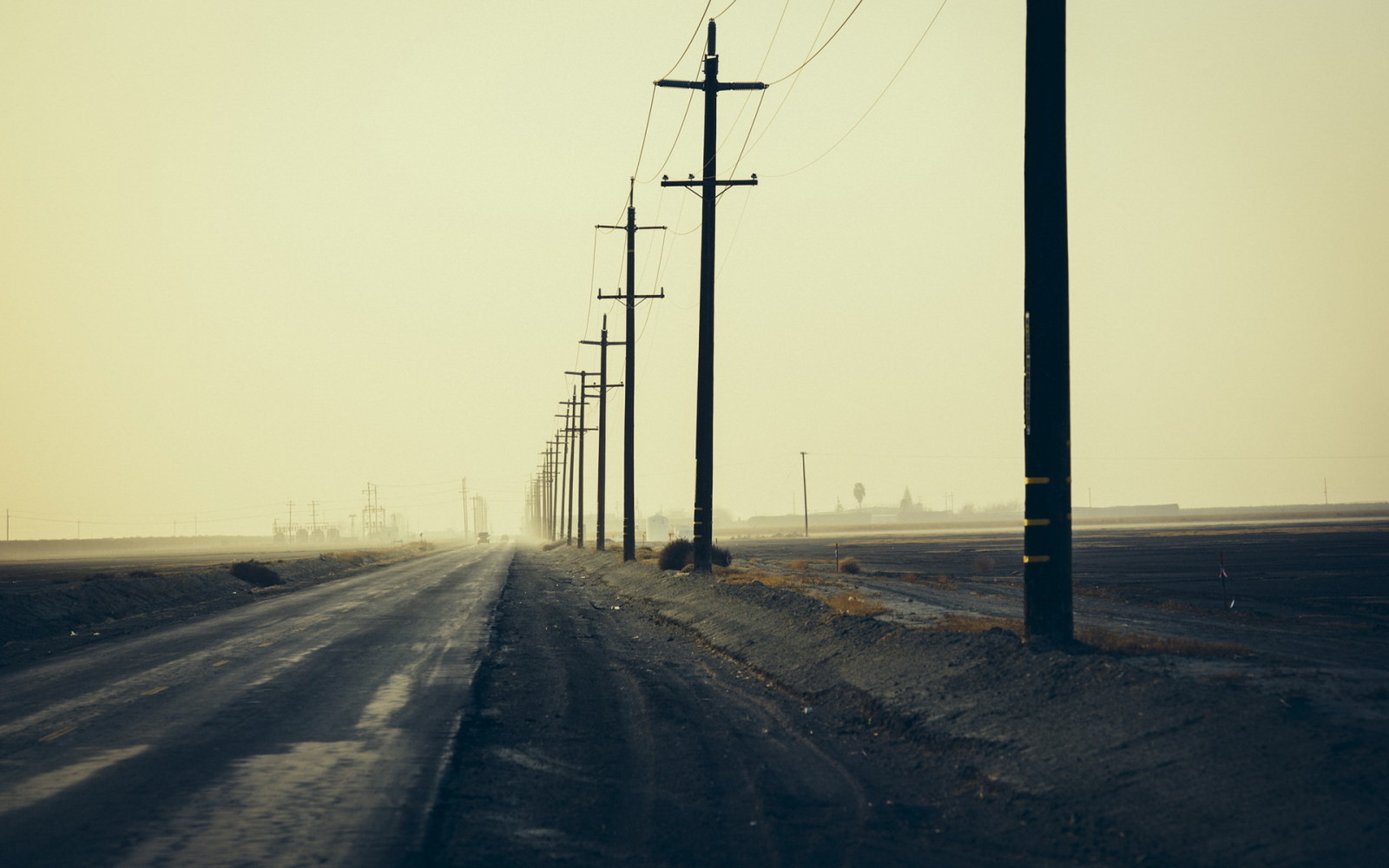 paisaje, la carretera, Mañana, publicaciones