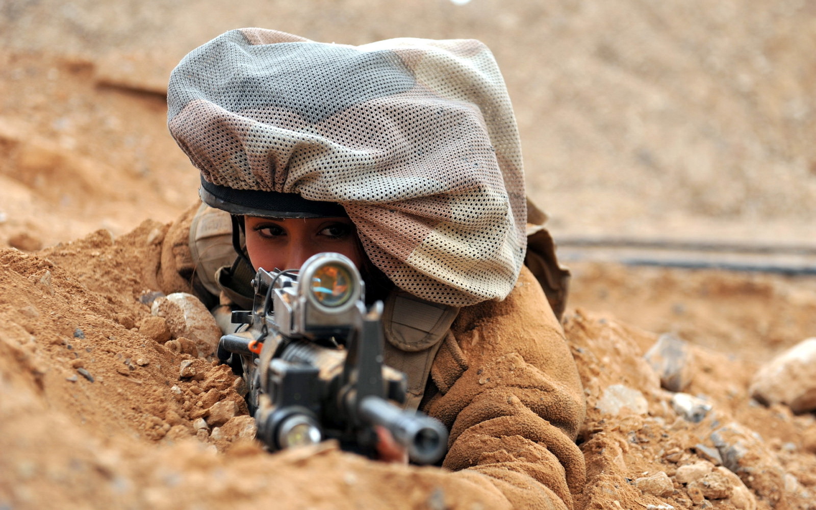 girl, weapons, Soldiers, Israel Defence Force