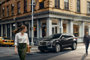 svart, Cadillac, crossover, XT5