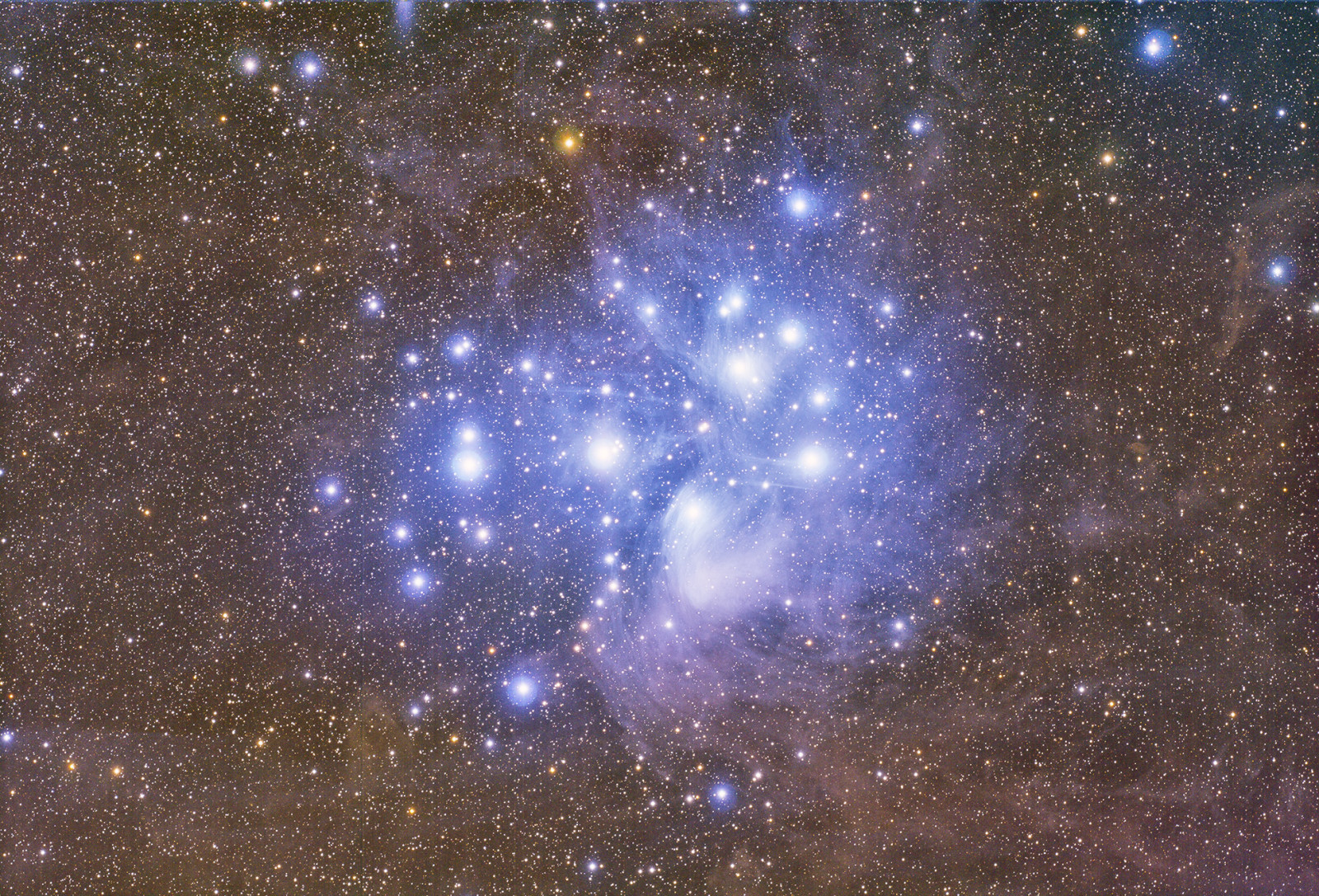 Pleiaderna, stjärnkluster, M-45