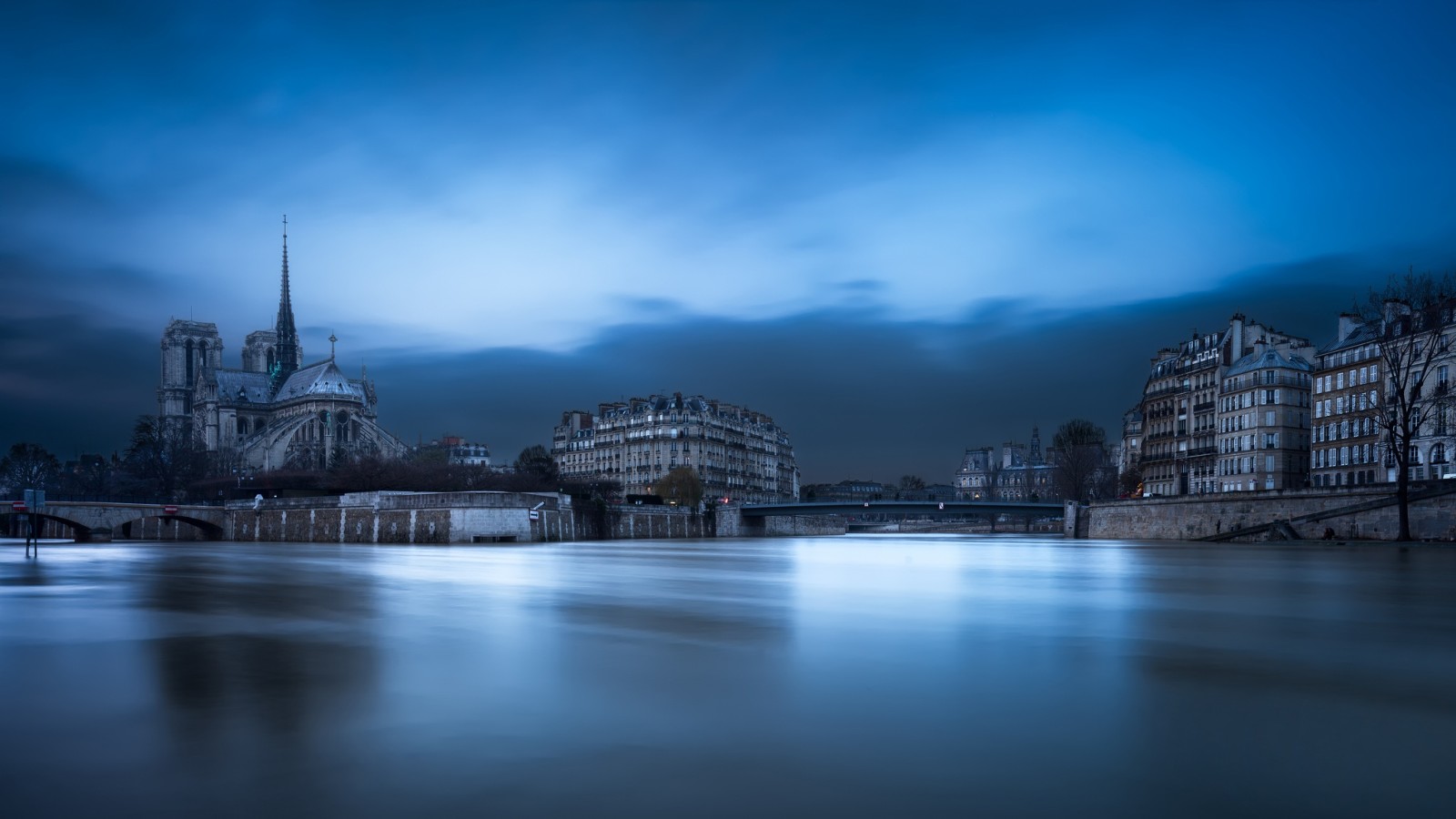 Fluss, Frankreich, Zuhause, Wasser, Brücke, Gebäude, Paris, Kathedrale