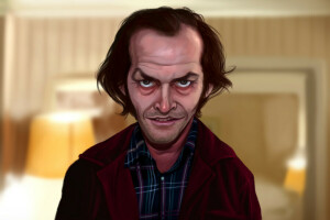 sztuka, Twarz, Jack Nicholson, Jack Torrance, światła, Stanley Kubrick, Lśnienie