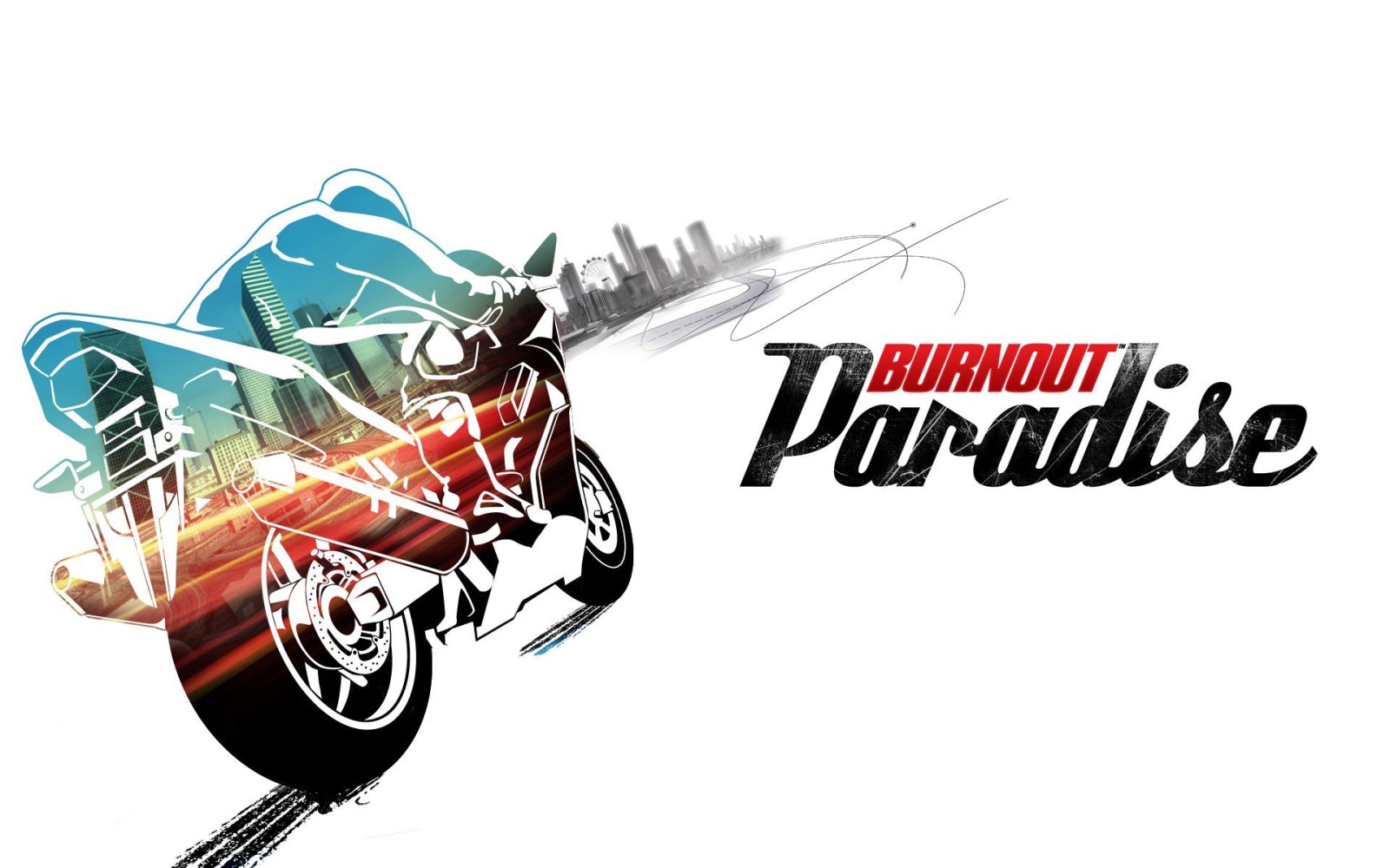 staden, cykel, Paradis, burnout