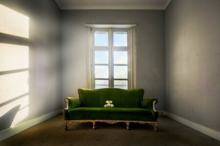 Zimmer, Sofa, Fenster