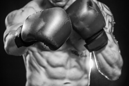 abdominales, Boxeo, guantes