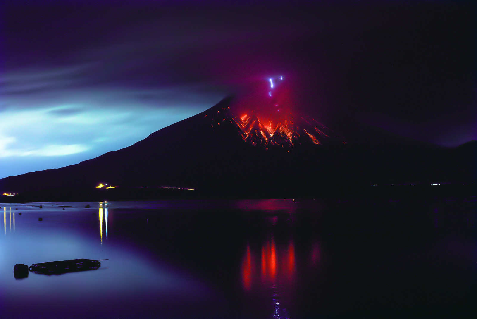 fuoco, il vulcano, elemento, Lava, Sakurajima