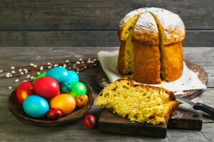 cake, Easter, eggs, Verba