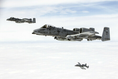 A-10C, angrep, hytte, flygning, himmelen, Tordenbolten II