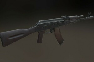 AK 74, Karabin, pistolet, Kałasznikow, renderowanie, wykonanie, Broń, bronie