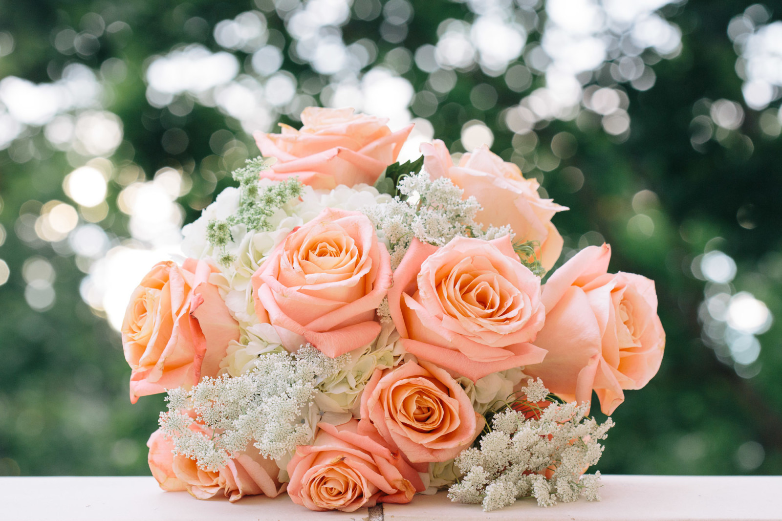 roses, bouquet, buds, wedding bouquet