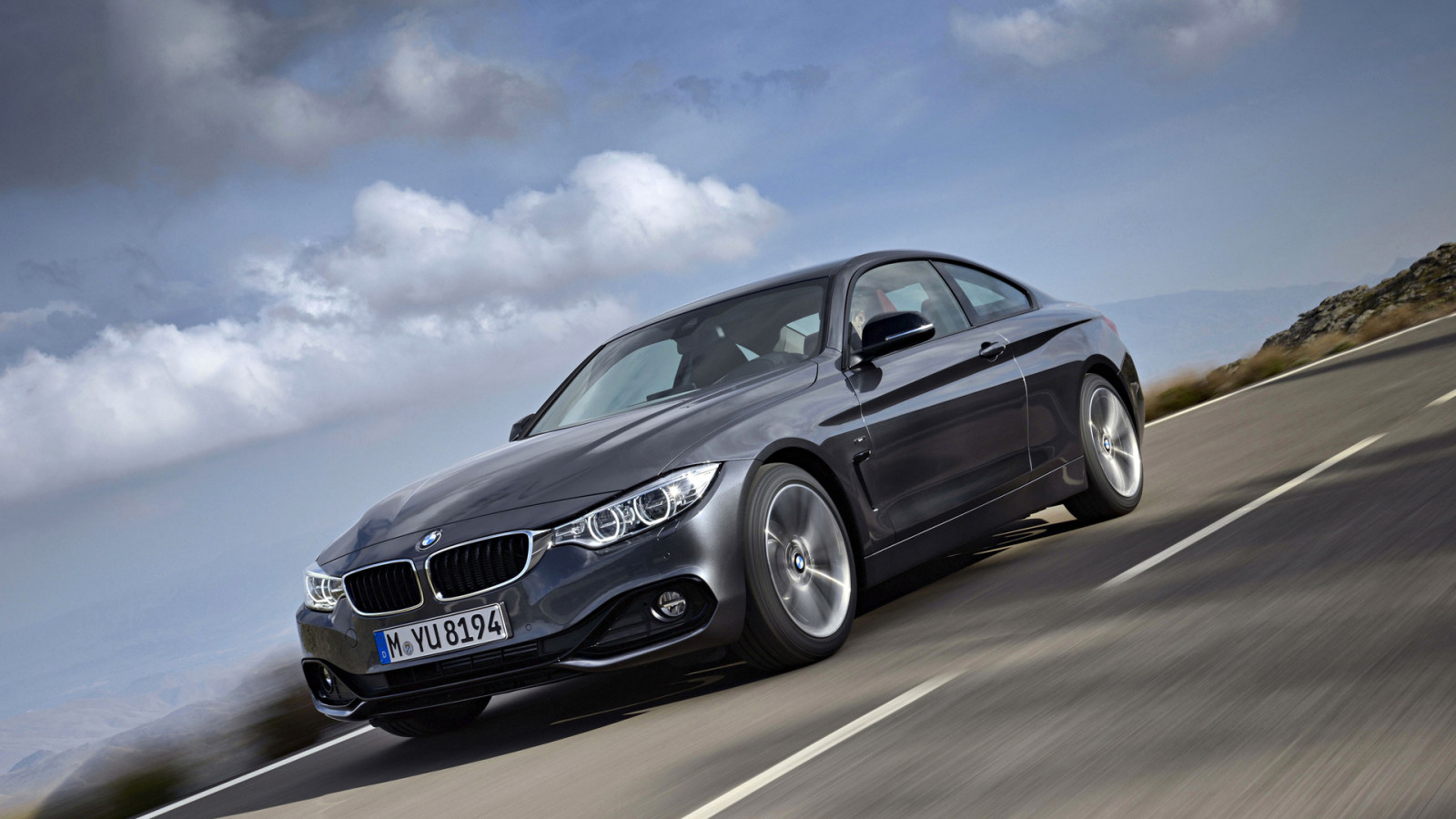 landscape, road, coupe, BMW