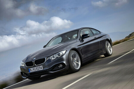 BMW, coupe, landscape, road